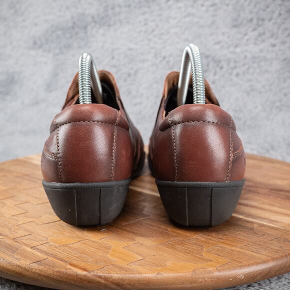 Taos Encore Whiskey Loafers Womens 10 W Brown Leather Comfort Casual Shoes9 - Picture 4 of 9